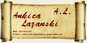 Ankica Lazanski vizit kartica